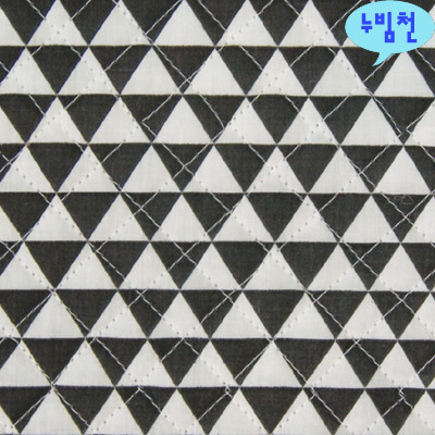 면혼방 누빔천 삼각형2(블랙)-2994